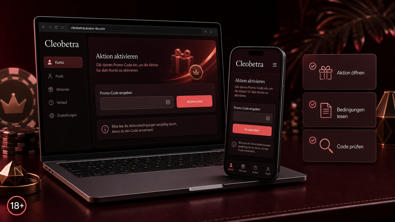 Cleobetra Casino Promo Code anwenden