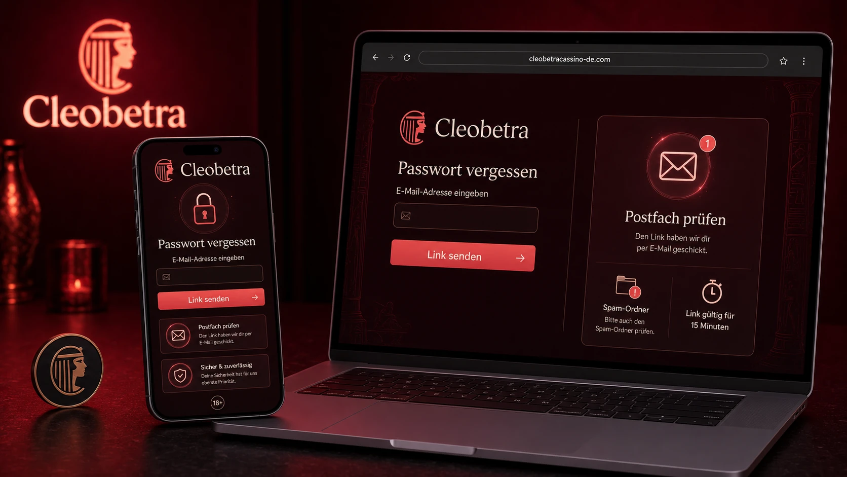 Passwort vergessen und neues Kennwort erstellen