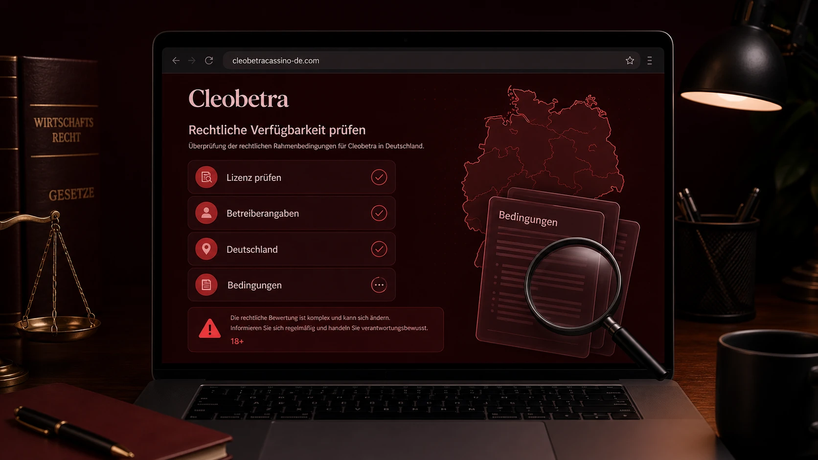 Cleobetra Deutschland: Rechtliche Angaben sorgfältig prüfen